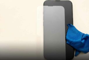 película de vidro ou de gel